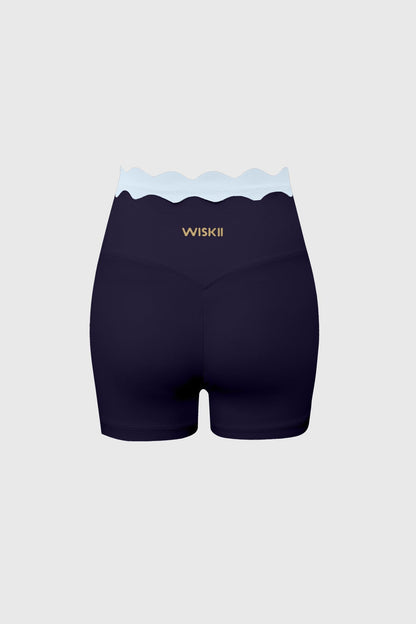 Contrast Scallop Scrunch Short