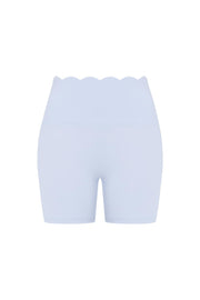 High-Waist Scallop Scrunch Short