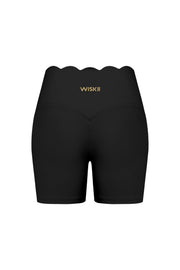 High-Waist Scallop Scrunch Short