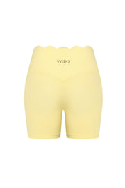 High-Waist Scallop Scrunch Short