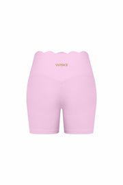 High-Waist Scallop Scrunch Short