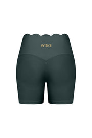 High-Waist Scallop Scrunch Short
