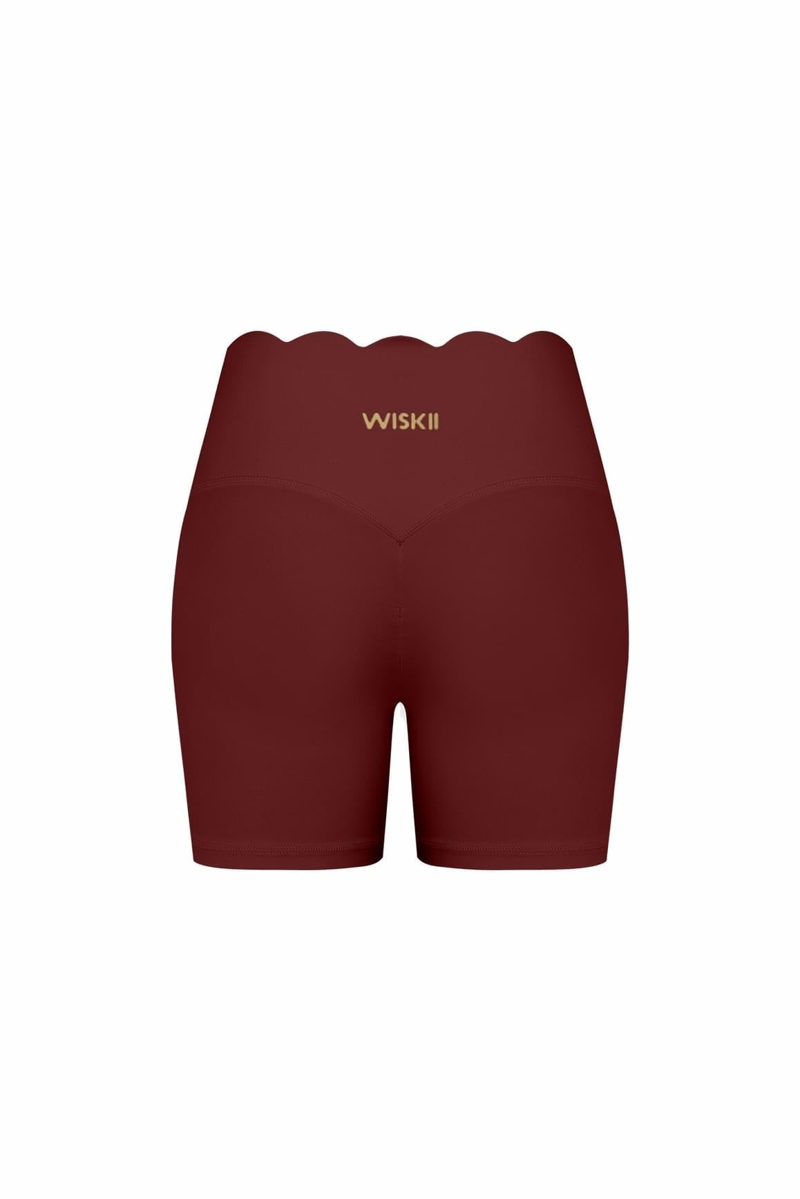 High-Waist Scallop Scrunch Short