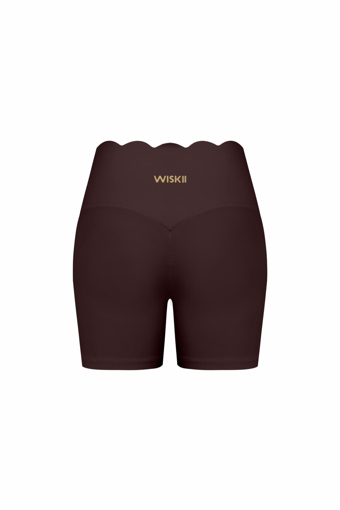 High-Waist Scallop Scrunch Short