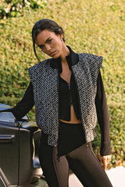 Hourglass Cropped Full Zip Jacket