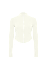 Hourglass Cropped Full Zip Jacket