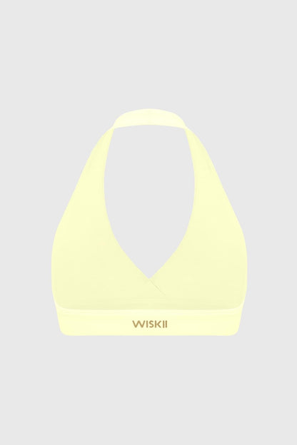 Ripple Ruched Halter Bra