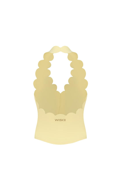 Riviera Scallop Halter Bra Tank