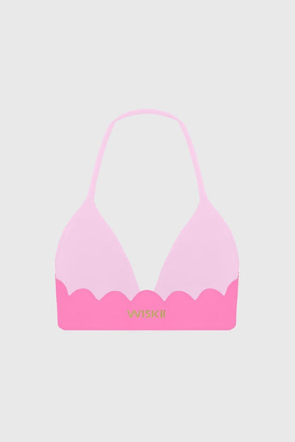 Scallop Contour Halter Bra
