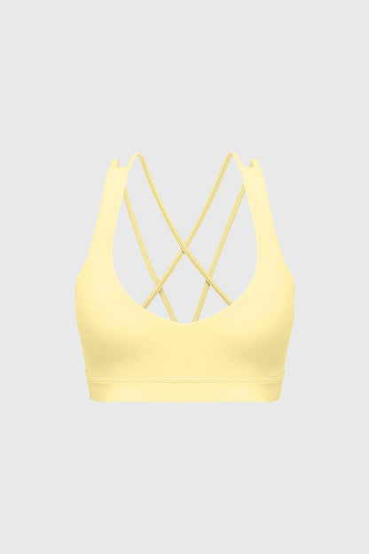 Scoop Neck Crossback Bra