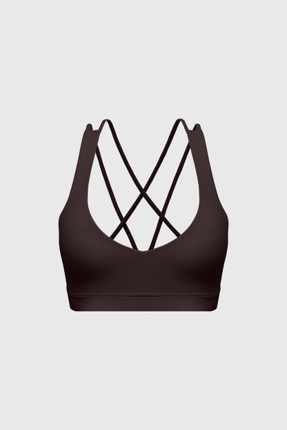 Scoop Neck Crossback Bra
