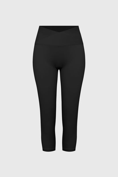 V-Waist Scrunch Capri Legging