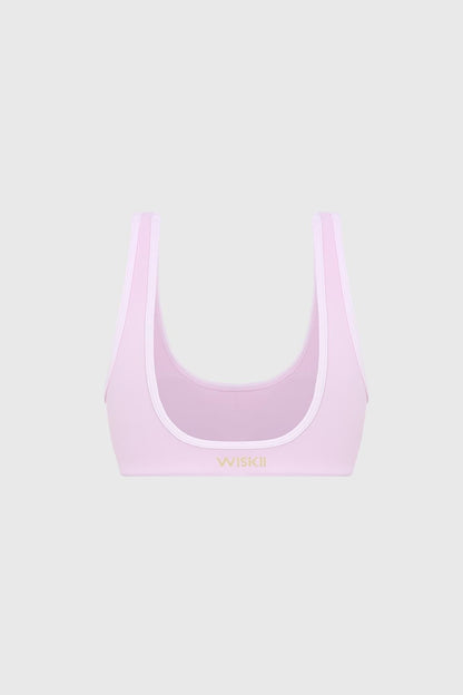 Vintage Contrast Piping Bra