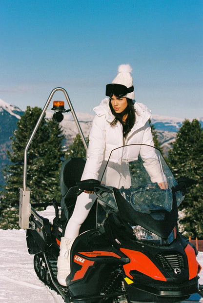 WISKII Cropped Convert Down Jacket