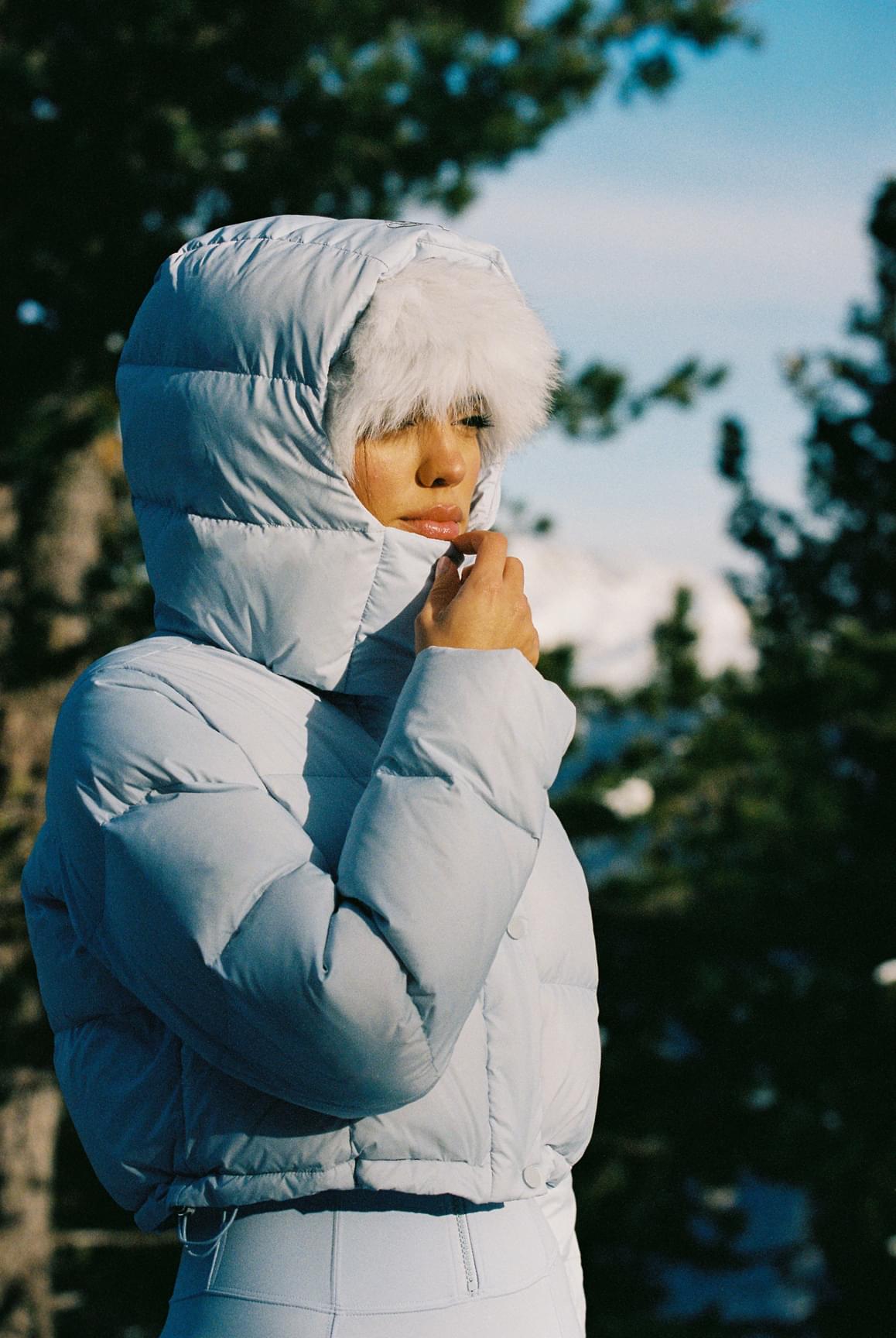 WISKII Cropped Convert Down Jacket