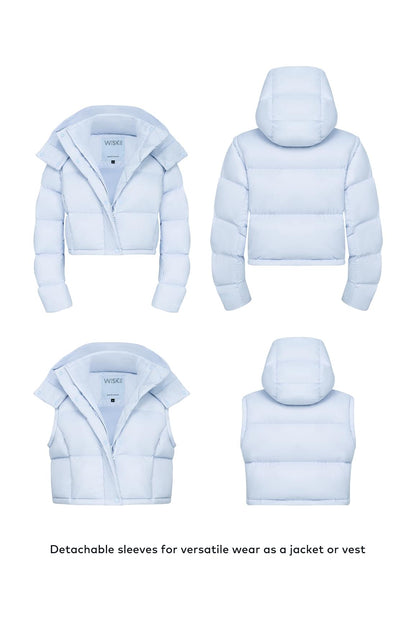 WISKII Cropped Convert Down Jacket
